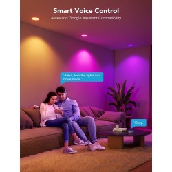 Govee Smart Recessed Lights - B601B - 4'' Wi-Fi & BT RGBWW 850 Lumen with Junction Box (2 Pack)