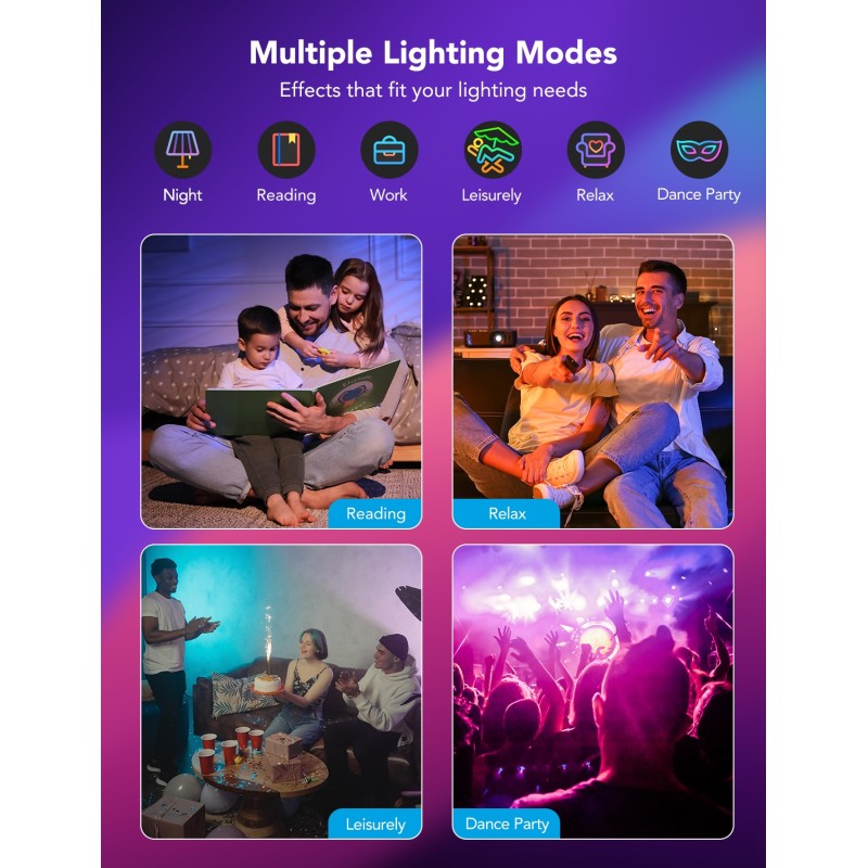 Govee Smart Recessed Lights - B601B - 4'' Wi-Fi & BT RGBWW 850 Lumen with Junction Box (2 Pack)