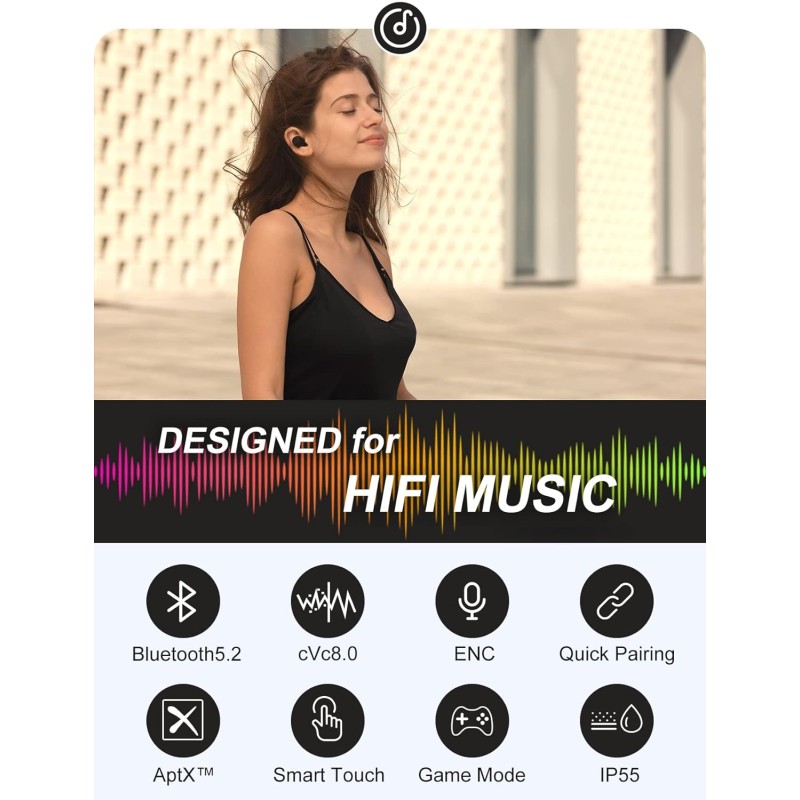 Edifier Earbuds - X3S - TWS Earbuds BT5.2 Black — Buy in Cyprus with Fast Delivery