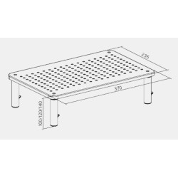 Brateck Monitor Stand - STB-081 - Height Adjustable — Buy in Cyprus with Fast Delivery