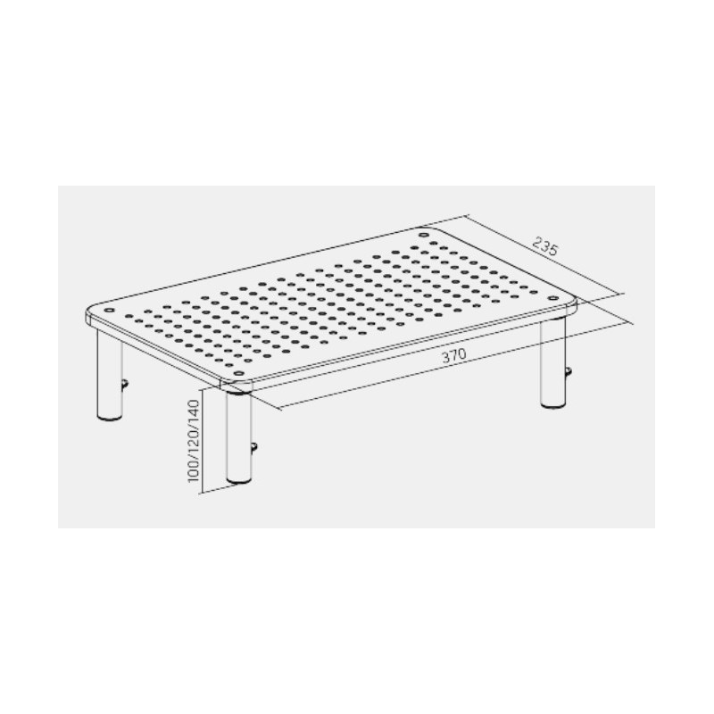 Brateck Monitor Stand - STB-081 - Height Adjustable — Buy in Cyprus with Fast Delivery