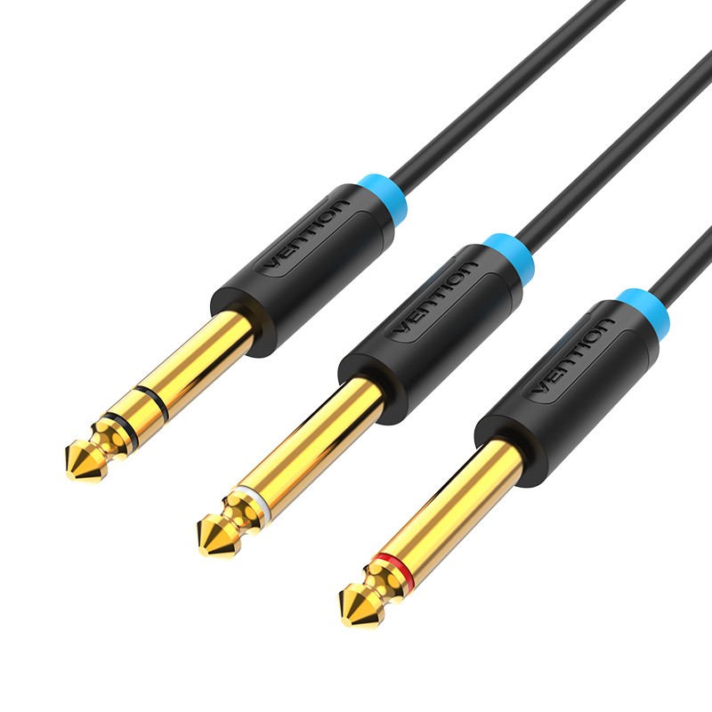 Vention AUDIO 6.3mm M to 2x6.3mm M TRS Cable - BATBH - 2.0m — Buy in Cyprus with Fast Delivery