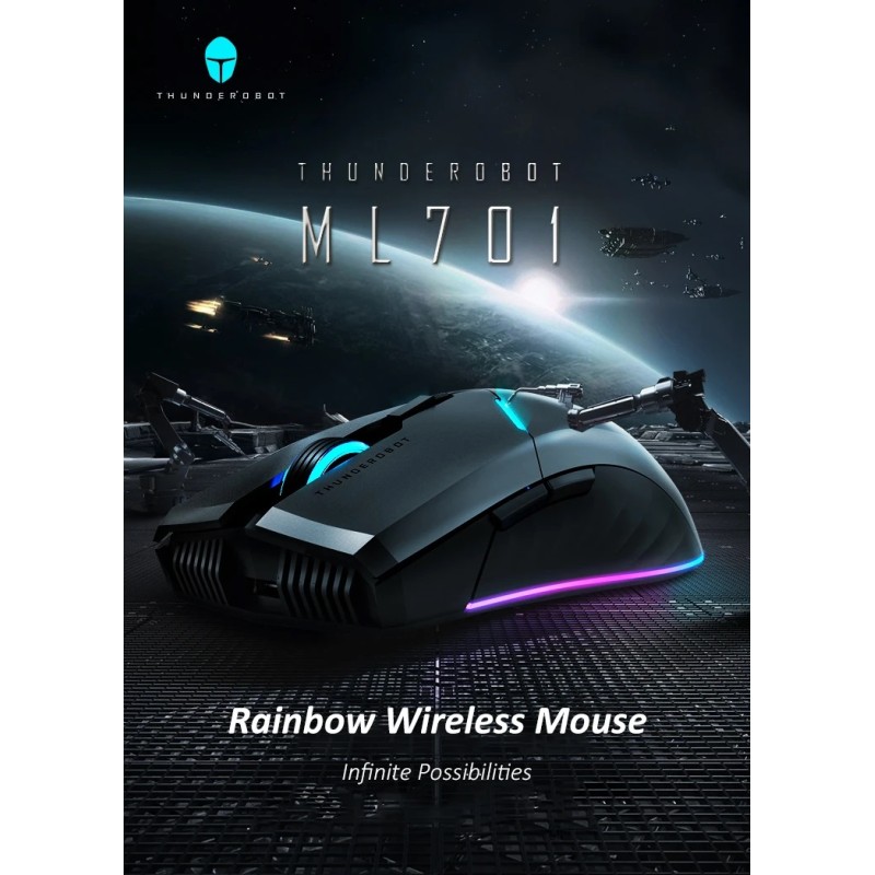 Thunderobot Wireless Gaming Rechargeable Mouse - ML701 - Wireless Gaming Rechargeable Mouse — Buy in Cyprus with Fast Delivery