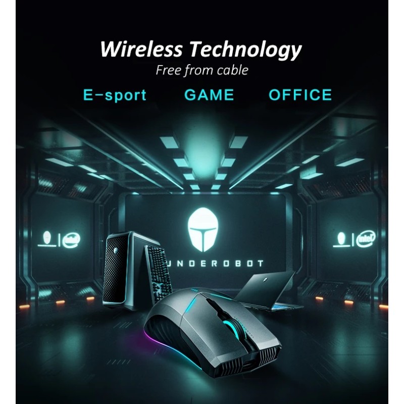 Thunderobot Wireless Gaming Rechargeable Mouse - ML701 - Wireless Gaming Rechargeable Mouse — Buy in Cyprus with Fast Delivery