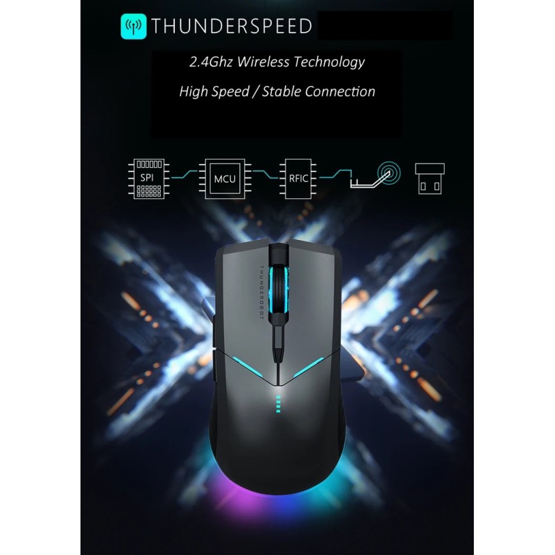 Thunderobot Wireless Gaming Rechargeable Mouse - ML701 - Wireless Gaming Rechargeable Mouse — Buy in Cyprus with Fast Delivery