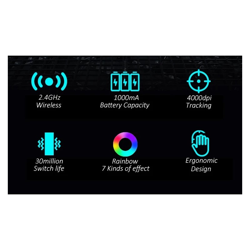 Thunderobot Wireless Gaming Rechargeable Mouse - ML701 - Wireless Gaming Rechargeable Mouse — Buy in Cyprus with Fast Delivery