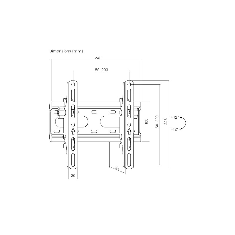 Brateck TV Mount - KL31-22T - 20x20 Tilt — Buy in Cyprus with Fast Delivery
