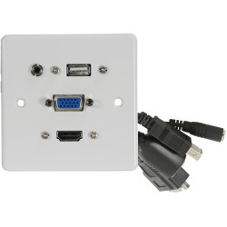AV:Link Wall Plate - 122.395UK - USB-A HDMI VGA 4K — Buy in Cyprus with Fast Delivery