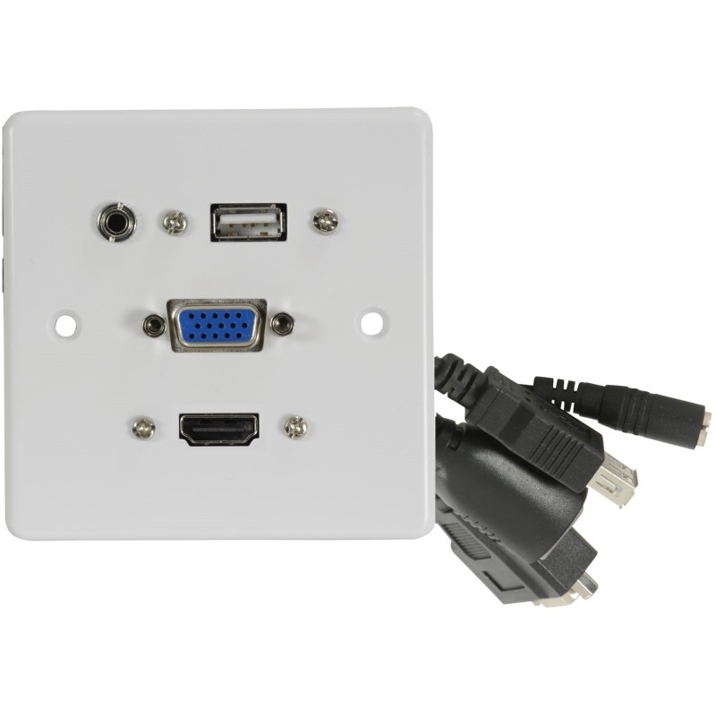 AV:Link Wall Plate - 122.395UK - USB-A HDMI VGA 4K — Buy in Cyprus with Fast Delivery