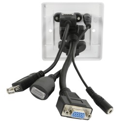 AV:Link Wall Plate - 122.395UK - USB-A HDMI VGA 4K — Buy in Cyprus with Fast Delivery