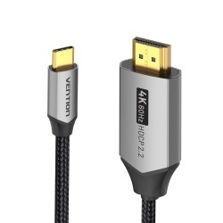 Vention USB-C to HDMI Converter Cable - CRBBF - Braided 4K60Hz 1.0m — Buy in Cyprus with Fast Delivery