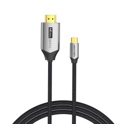Vention USB-C to HDMI Converter Cable - CRBBF - Braided 4K60Hz 1.0m — Buy in Cyprus with Fast Delivery