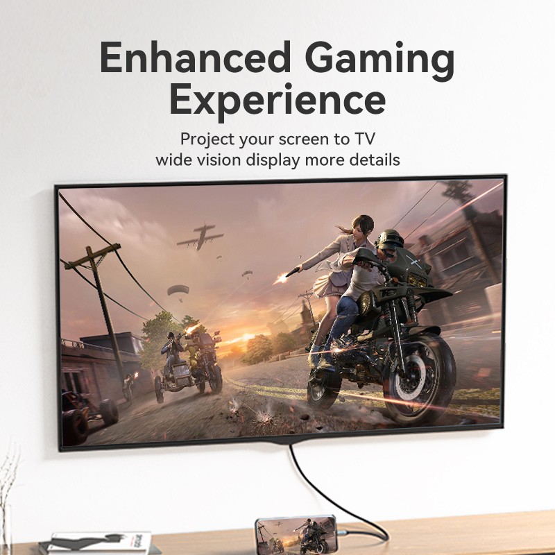 Vention USB-C to HDMI Converter Cable - CRBBF - Braided 4K60Hz 1.0m — Buy in Cyprus with Fast Delivery