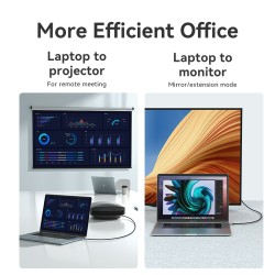 Vention USB-C to HDMI Converter Cable - CRBBF - Braided 4K60Hz 1.0m — Buy in Cyprus with Fast Delivery