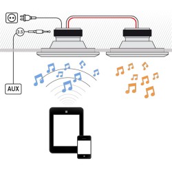Artsound FLAT - FL501BT - Flat Bluetooth Ceiling Speakers (PAIR) — Buy in Cyprus with Fast Delivery