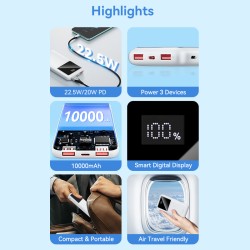 Vention Powerbank - FHKB0 - 10000mAh 22.5W Black — Buy in Cyprus with Fast Delivery