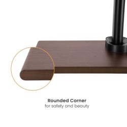 Brateck TV Floorstand 40x40 1.07m 35kg Shelf & MDF - FS41-44T-02 - 40x40, 1.07m, 35kg, Shelf & MDF