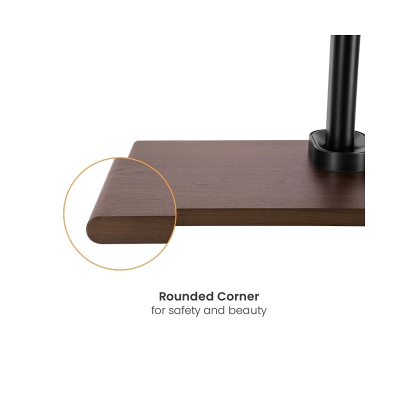 Brateck TV Floorstand 40x40 1.07m 35kg Shelf & MDF - FS41-44T-02 - 40x40, 1.07m, 35kg, Shelf & MDF