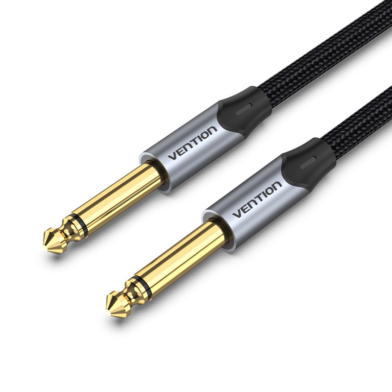 Vention AUDIO - BASHJ - 6.3mm M-M Braided Cable Aluminium 5.0m — Buy in Cyprus with Fast Delivery