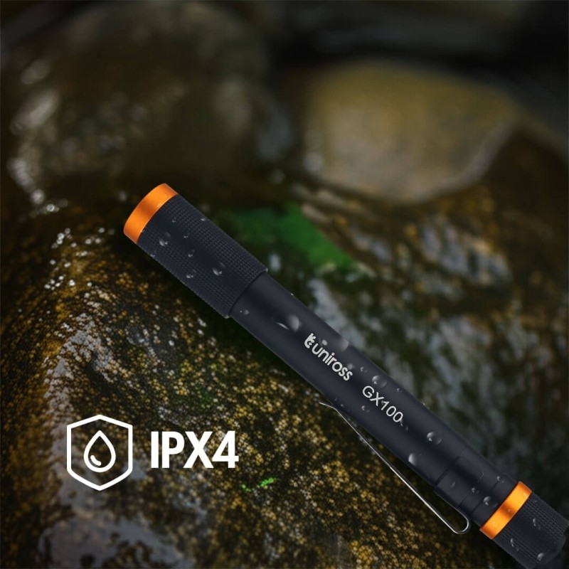 Uniross Penlight - GX100 - IPX4 Waterproof Torch 280 lumens 90m Beam (Incl 2xAA) — Buy in Cyprus with Fast Delivery