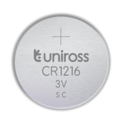 Uniross Button Cell Lithium Battery - CR1216 - Button Cell Lithium Battery (5pack) — Buy in Cyprus with Fast Delivery