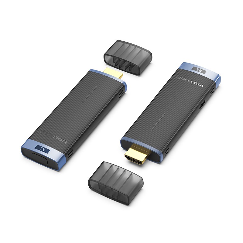 Vention HDMI Wireless Transmitter-Receiver Kit 5GHz 1080p Blue - ADCL0 - HDMI Wireless Transmitter-Receiver Kit 5GHz 1080p Blue