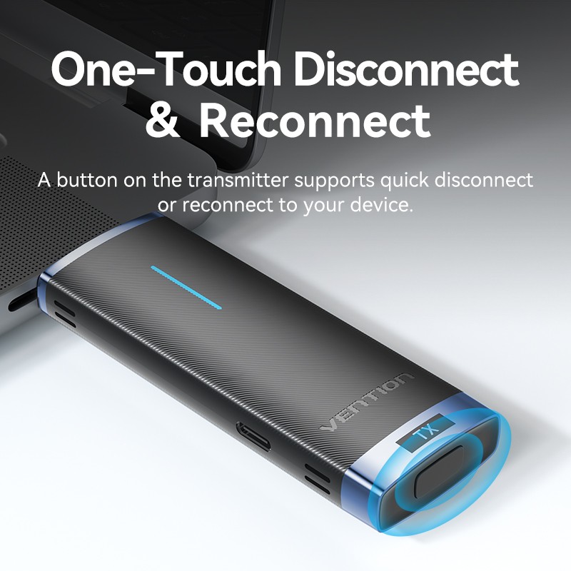 Vention HDMI Wireless Transmitter-Receiver Kit 5GHz 1080p Blue - ADCL0 - HDMI Wireless Transmitter-Receiver Kit 5GHz 1080p Blue