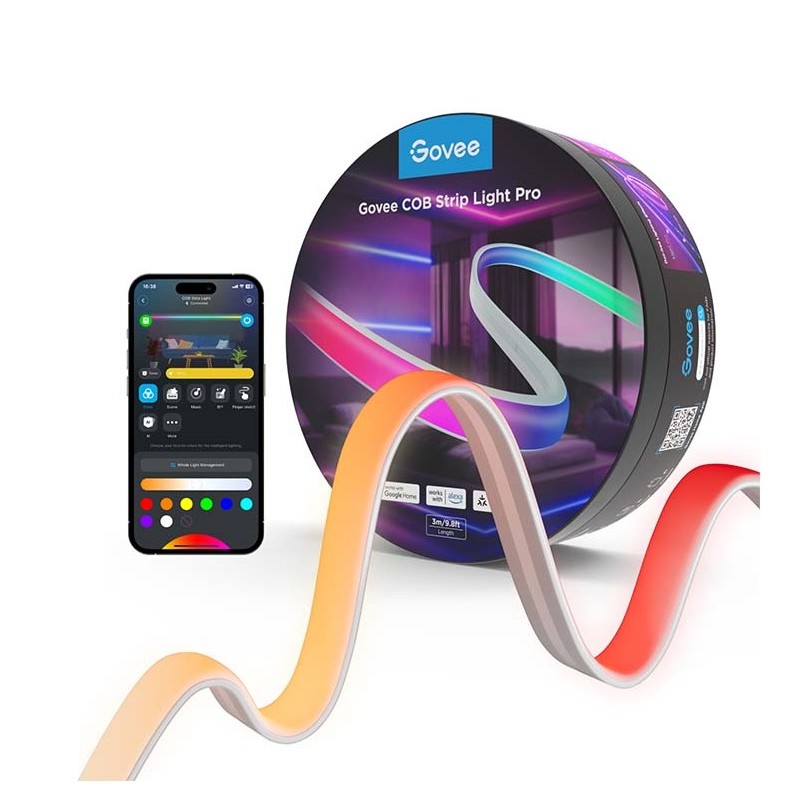 Govee LED Light Strip COB - H61E5 - COB, 3m Neon Coating Smart WiFi & BT — Buy in Cyprus with Fast Delivery