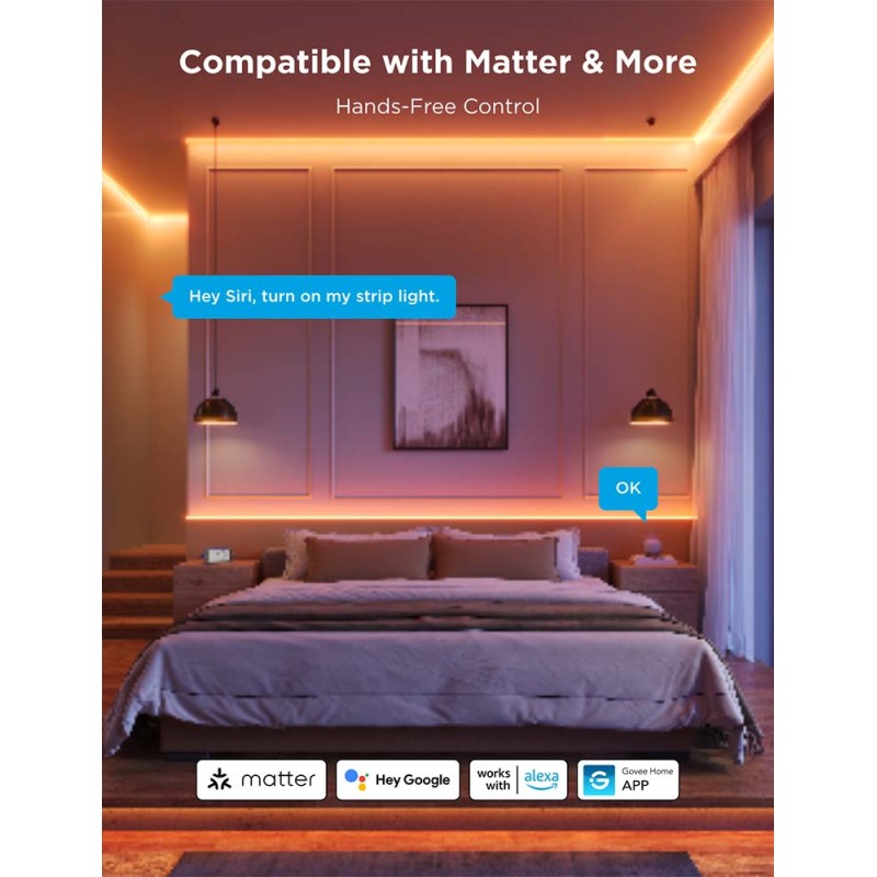 Govee LED Light Strip COB - H61E5 - COB, 3m Neon Coating Smart WiFi & BT — Buy in Cyprus with Fast Delivery