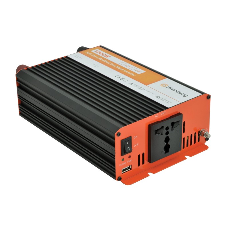 Mercury Inverter - IMS1000-12 - 12VDC 1000W Inverter + USB — Buy in Cyprus with Fast Delivery