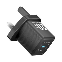 Vention Charger Wall GaN 20W 1xUSBC UK-Plug Mini Black - FEPB0-UK - GaN 20W 1xUSBC UK-Plug Mini Black