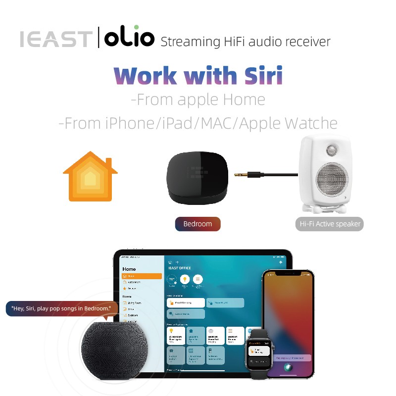 iEast Olio - WIFI & Bluetooth Multiroom Audio Streamer Airplay2 — Buy in Cyprus with Fast Delivery
