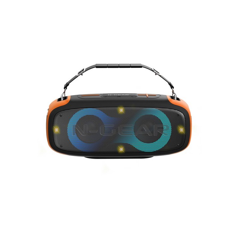 N-Gear LETS GO PARTY BLAZOOKA Portable Speaker - 830 - with 1x Wireless Mic RGB Lights BT & USB