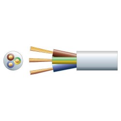 Mercury Mains Power Cable - 804.341UK - 3-Core 10A 1.0mm 100m White — Buy in Cyprus with Fast Delivery