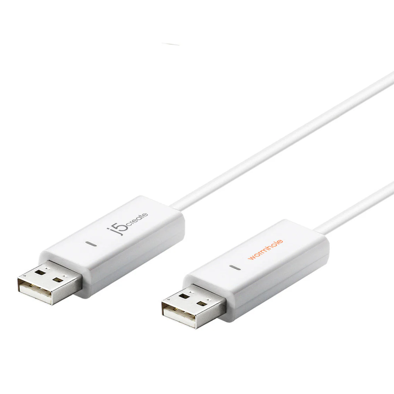 j5create Wormhole Switch USB Transfer Cable - JUC400 - KM & FIle Sharing between Mac and Windows Devices