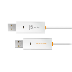 j5create Wormhole Switch USB Transfer Cable - JUC400 - KM & FIle Sharing between Mac and Windows Devices