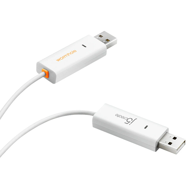 j5create Wormhole Switch USB Transfer Cable - JUC400 - KM & FIle Sharing between Mac and Windows Devices