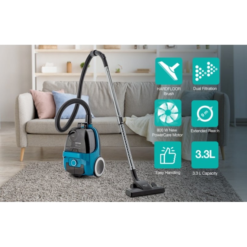 Gorenje Cleaning Vacuum Bagless - VCE01G4AHGR - 800W 3.3L 7m — Buy in Cyprus with Fast Delivery