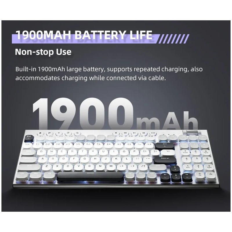 Thunderobot Office Mechanical Keyboard - K96 - Trimode 2.4GHz-BT-USBC 96 Red Switch Keys — Buy in Cyprus with Fast Delivery