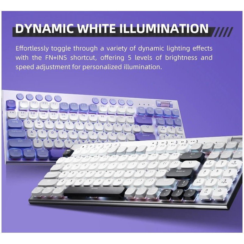 Thunderobot Office Mechanical Keyboard - K96 - Trimode 2.4GHz-BT-USBC 96 Red Switch Keys — Buy in Cyprus with Fast Delivery