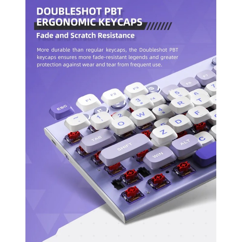 Thunderobot Office Mechanical Keyboard - K96 - Trimode 2.4GHz-BT-USBC 96 Red Switch Keys — Buy in Cyprus with Fast Delivery