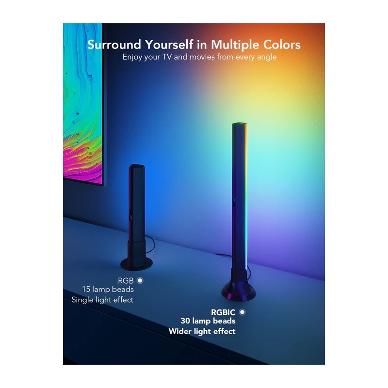 Govee TV Light Bars - H6046 - RGBIC for 45'-70' TV — Buy in Cyprus with Fast Delivery