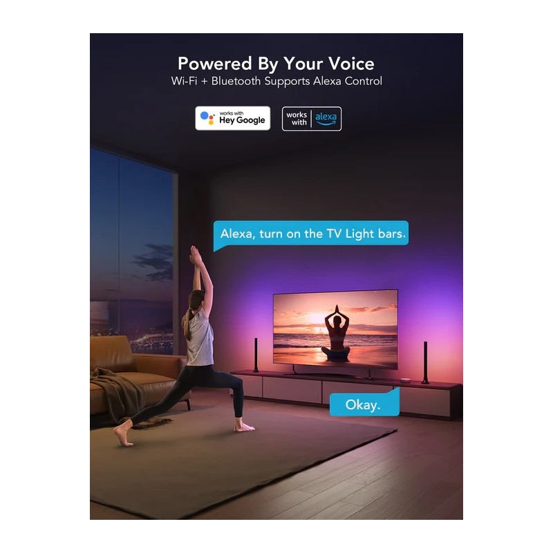 Govee TV Light Bars - H6046 - RGBIC for 45'-70' TV — Buy in Cyprus with Fast Delivery