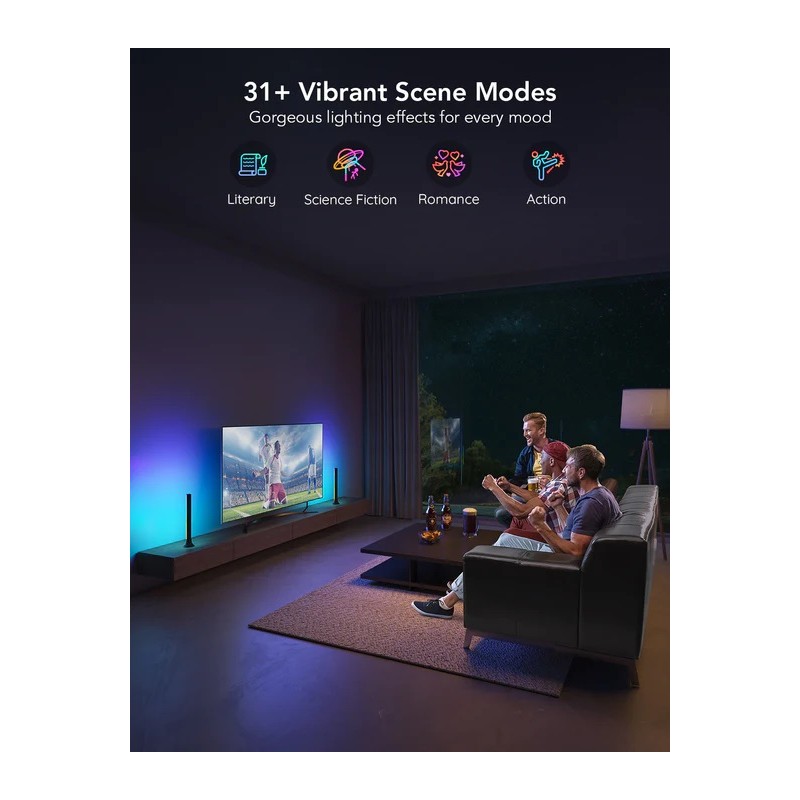 Govee TV Light Bars - H6046 - RGBIC for 45'-70' TV — Buy in Cyprus with Fast Delivery