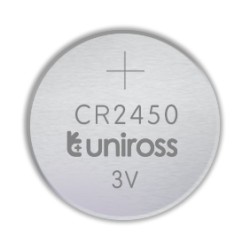 Uniross Button Cell Lithium Battery - CR2450 - Button Cell Lithium Battery (5pack) — Buy in Cyprus with Fast Delivery