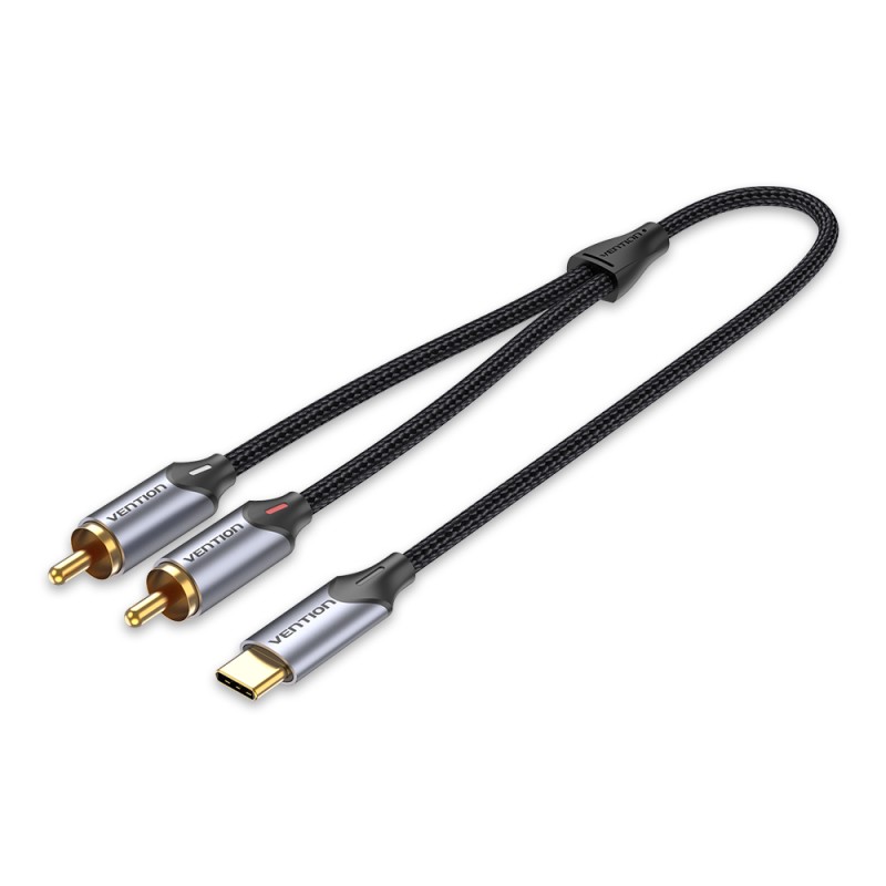Vention Audio Converter - BGUHH - USB-C to 2RCA Male Cable 2.0m — Buy in Cyprus with Fast Delivery