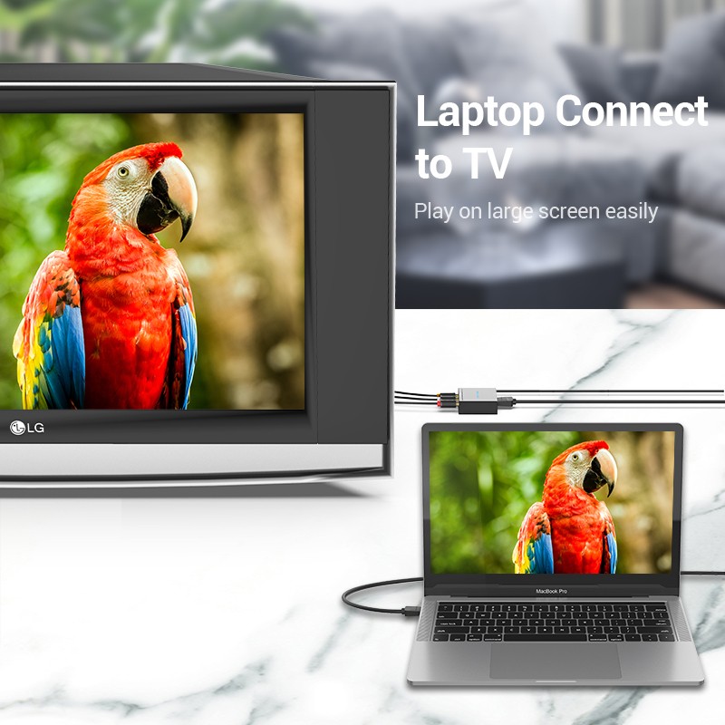 Vention Converter - AEEB0 - HDMI to 3RCA USB Powered — Buy in Cyprus with Fast Delivery