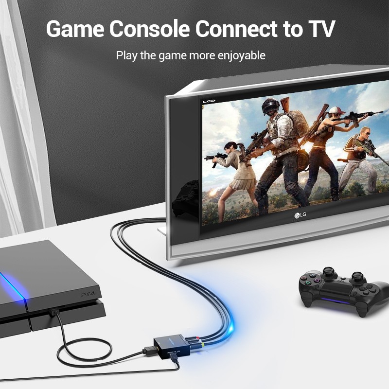 Vention Converter - AEEB0 - HDMI to 3RCA USB Powered — Buy in Cyprus with Fast Delivery