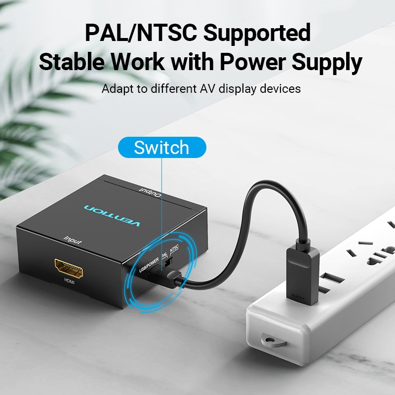 Vention Converter - AEEB0 - HDMI to 3RCA USB Powered — Buy in Cyprus with Fast Delivery
