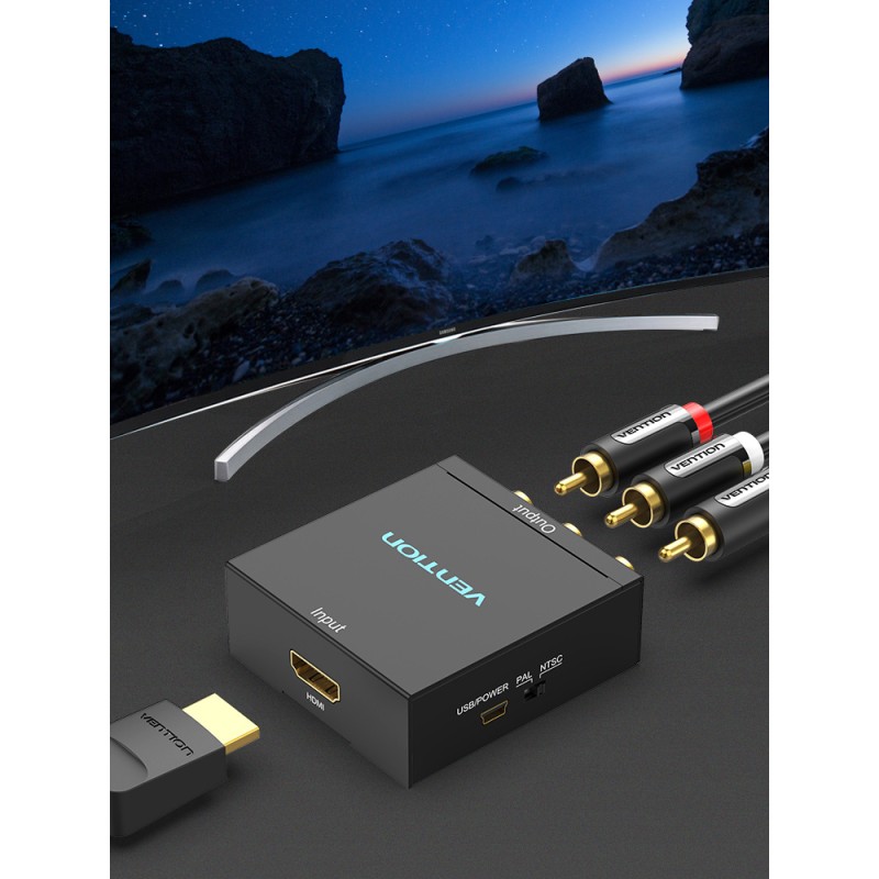 Vention Converter - AEEB0 - HDMI to 3RCA USB Powered — Buy in Cyprus with Fast Delivery